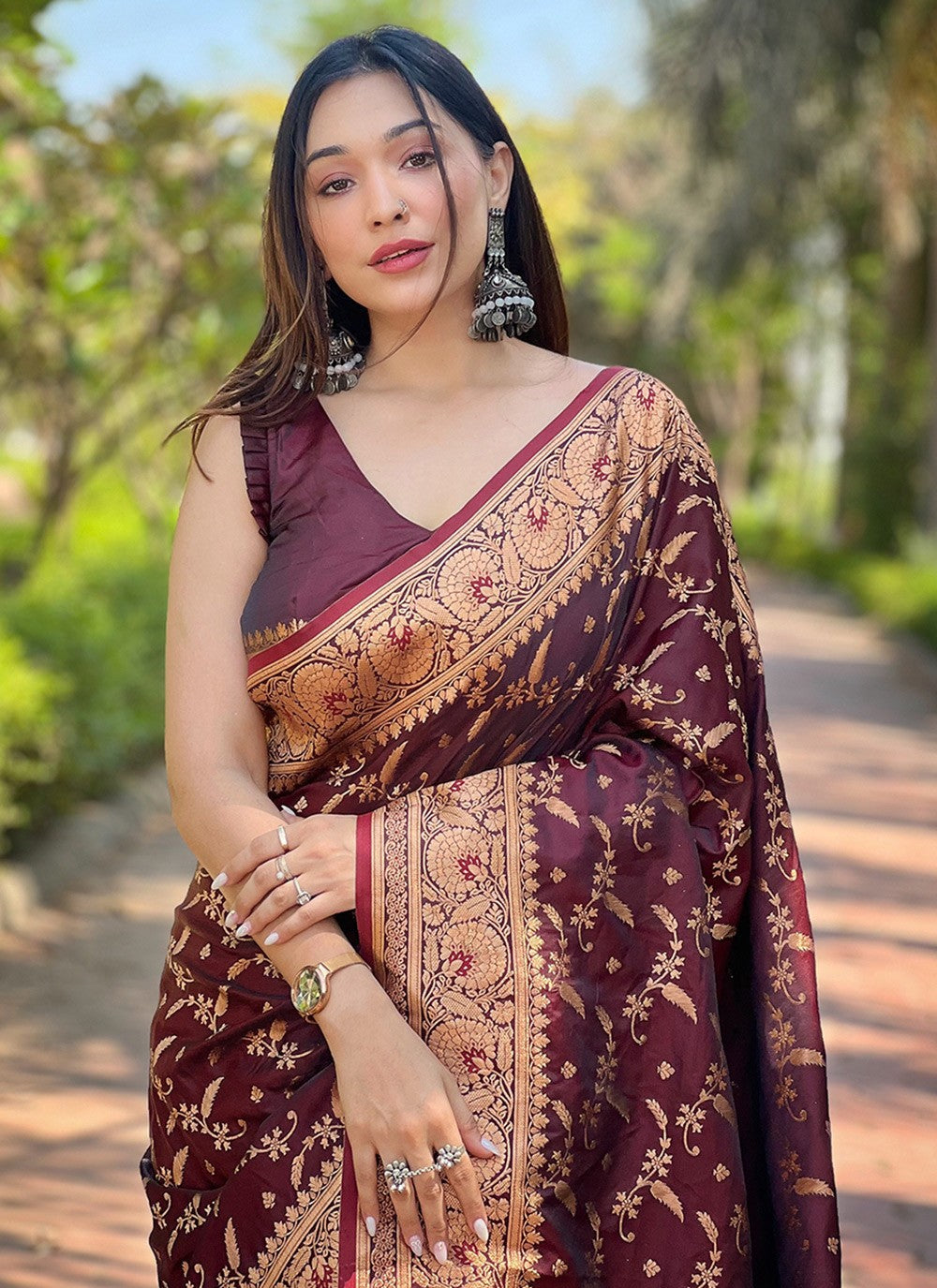 Traditional Woven Banarasi Silk Saree - S8190