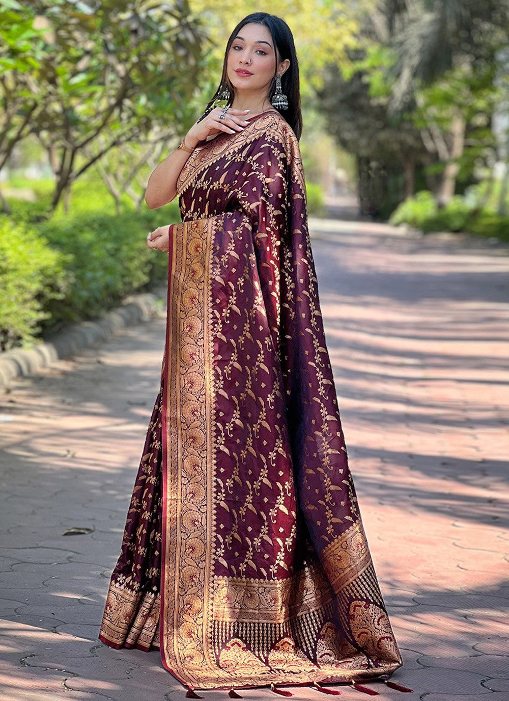 Traditional Woven Banarasi Silk Saree - S8190