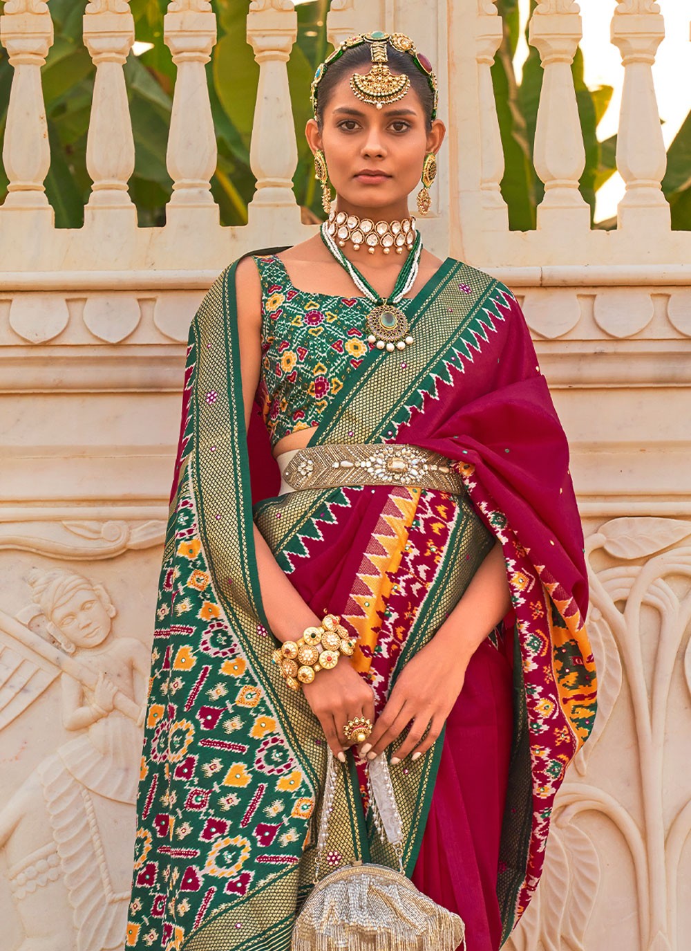 Saree Hand Embroidery Silk Saree - S2291