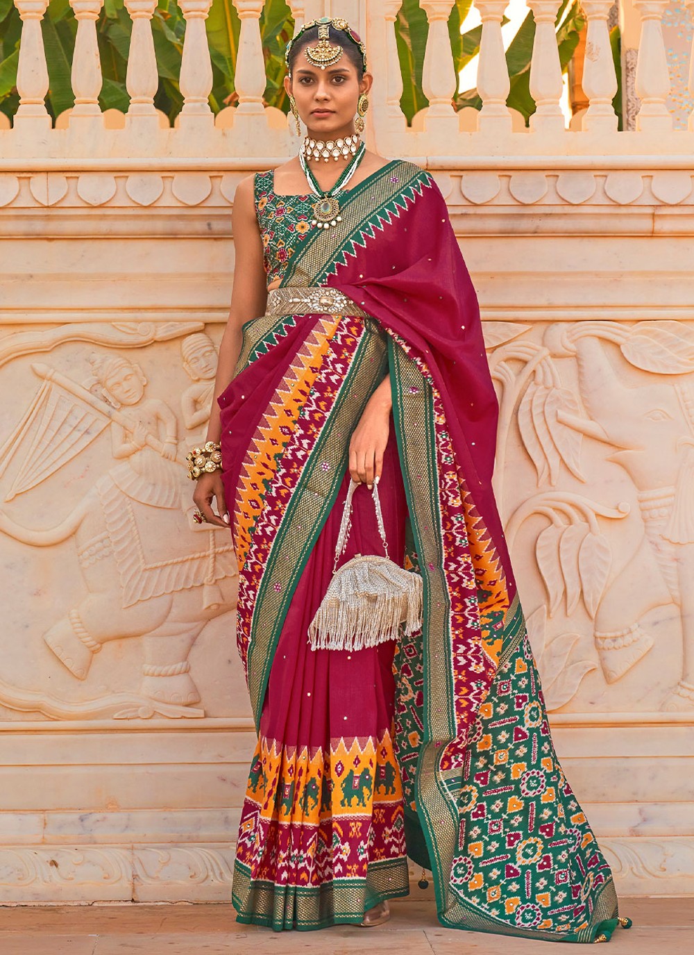 Saree Hand Embroidery Silk Saree - S2291