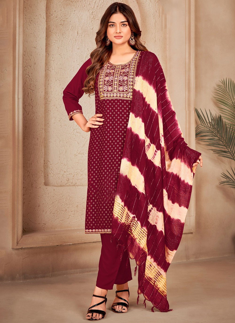 Rayon Salwar Suit - T3869