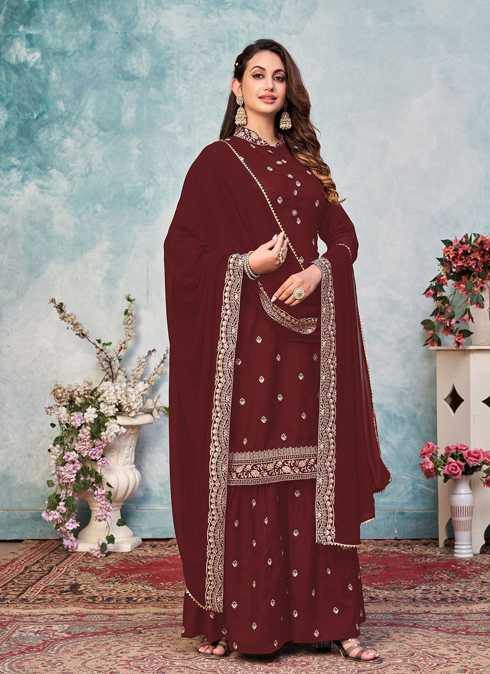 Art Silk Pakistani Suit - T665