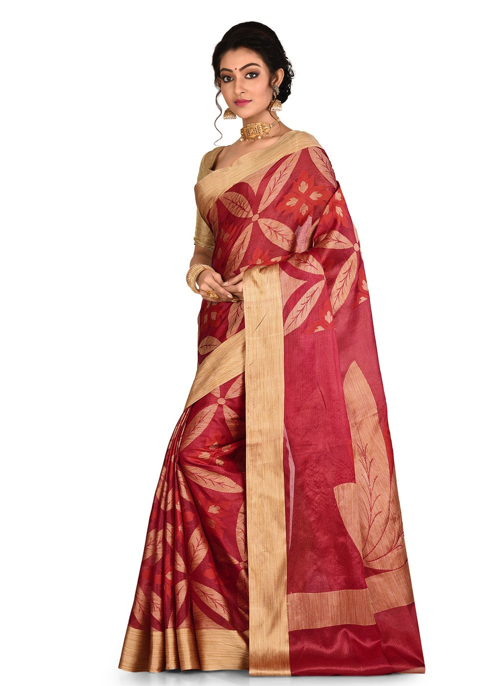 Contemporary Weaving Zari Banarasi Silk Saree - S0376