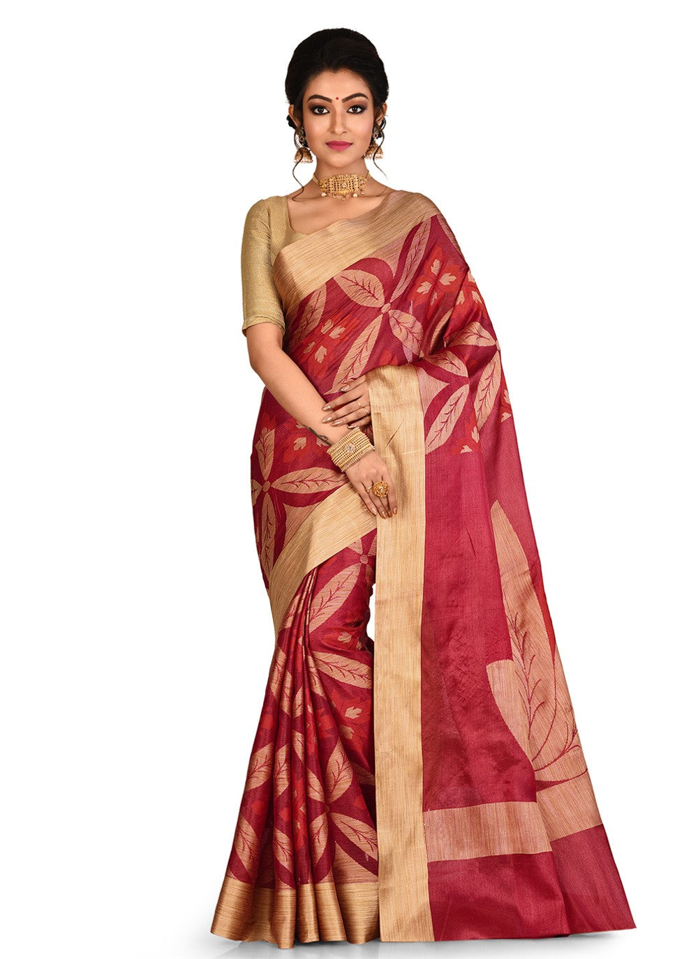 Contemporary Weaving Zari Banarasi Silk Saree - S0376