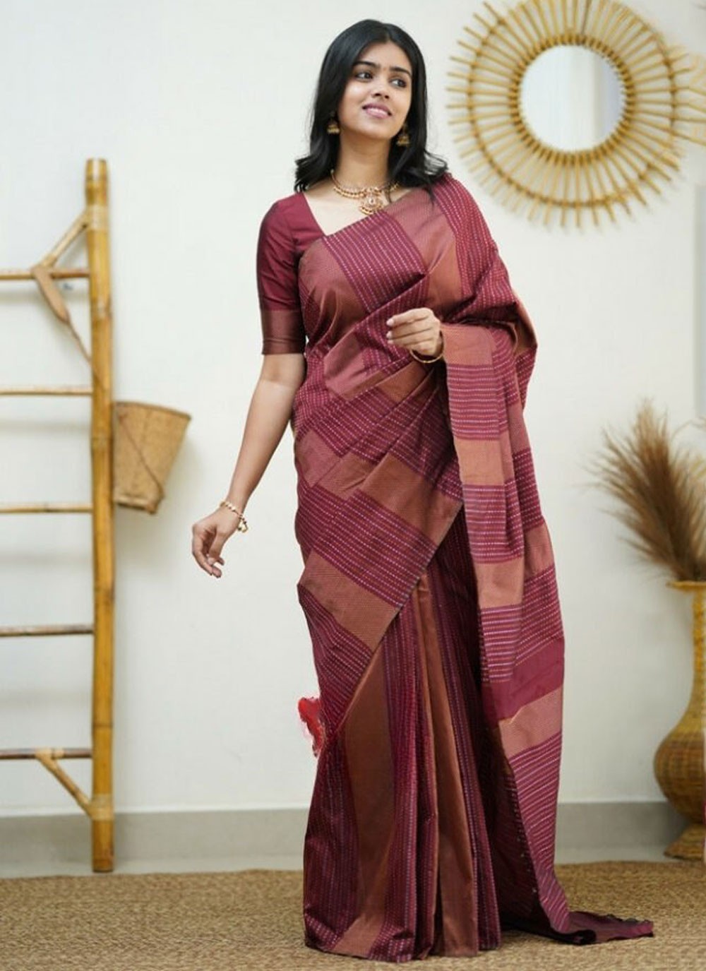 Classic Woven Banarasi Silk Saree - S6002