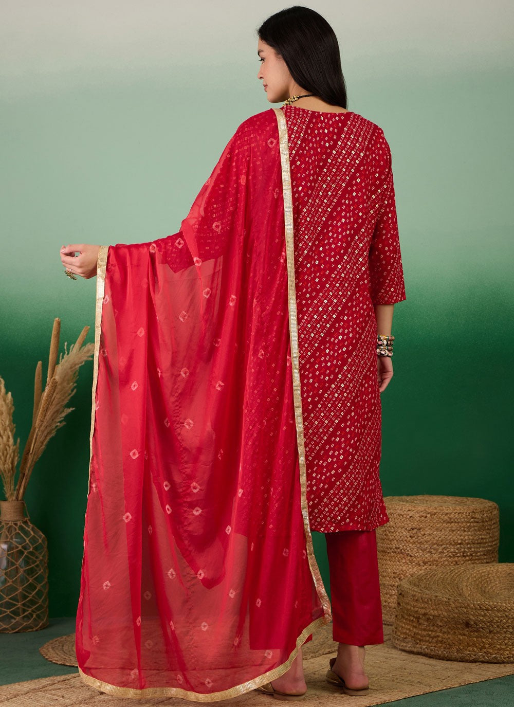 Silk Salwar Suit - T2945