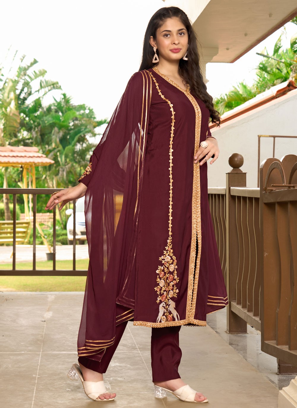 Art Silk Salwar Suit - T3711