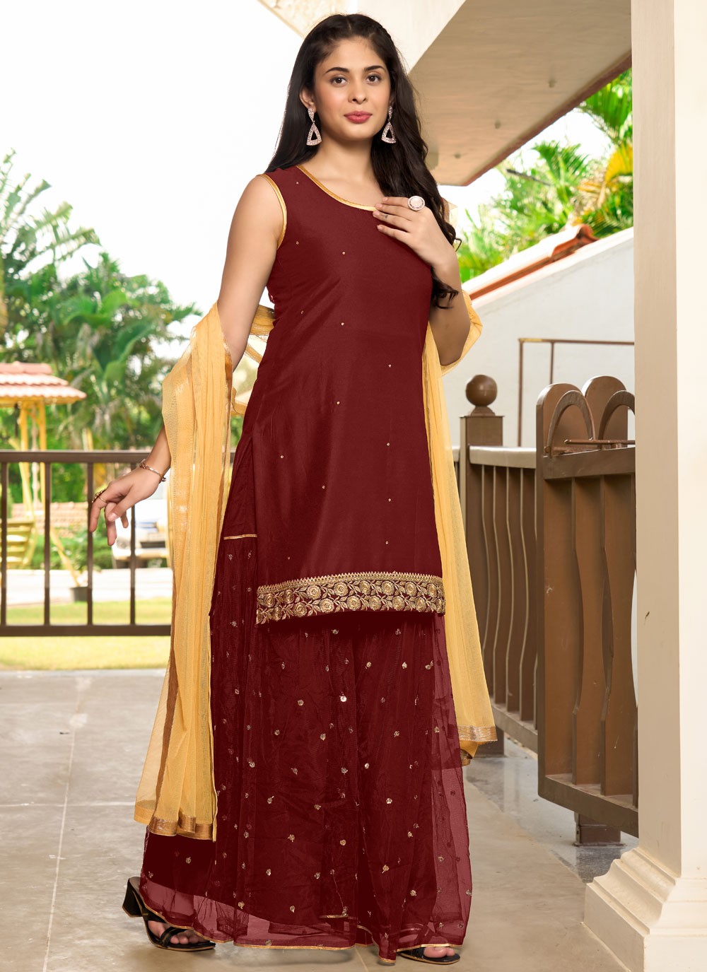 Art Silk Salwar Suit - T3711