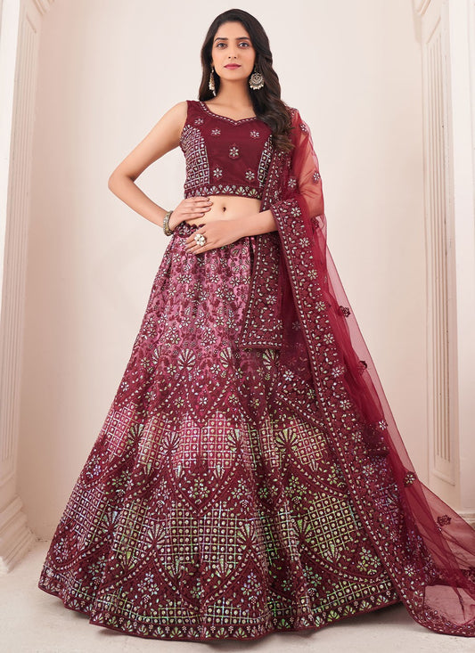 Dori Work Net A - Line Lehenga - L0909