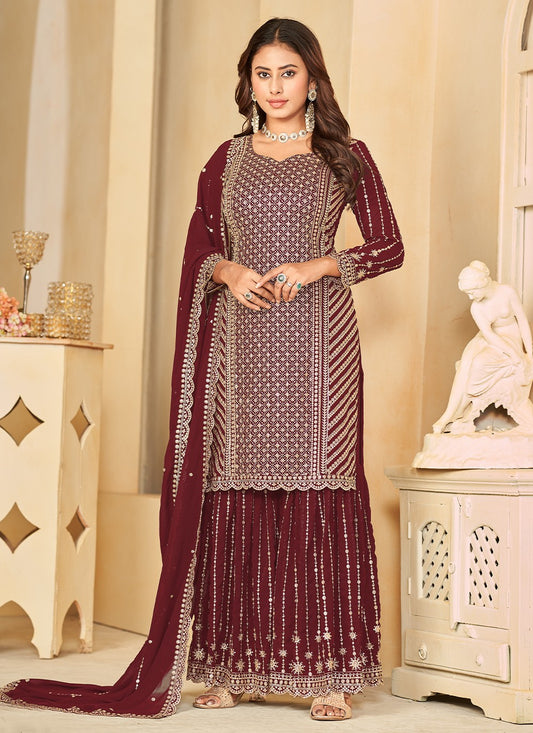 Faux Georgette Salwar Suit - T2172