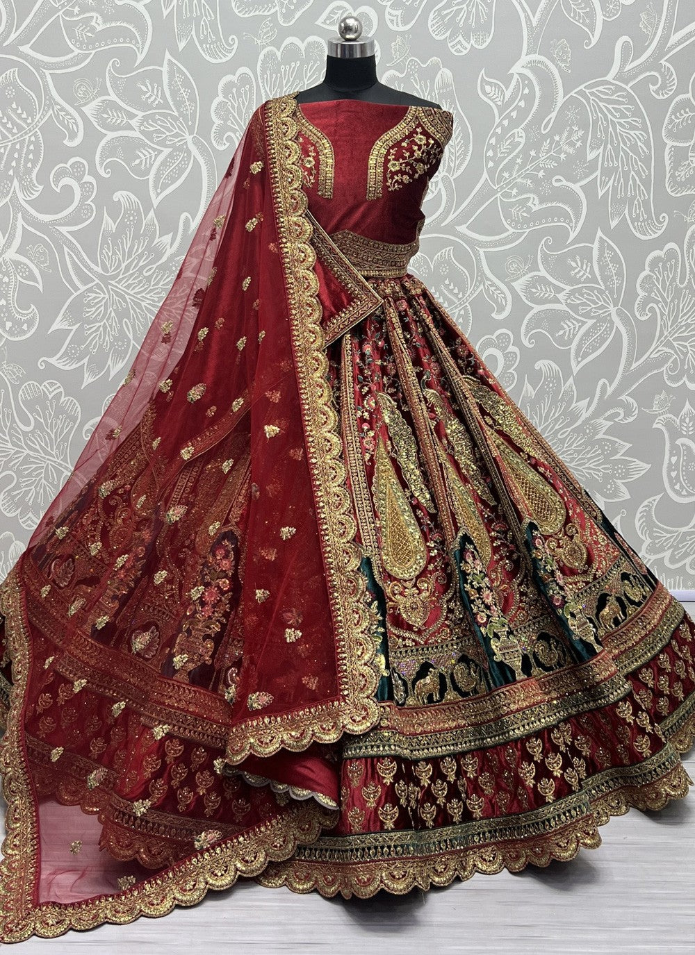 Dori Work Net A - Line Lehenga - L1208