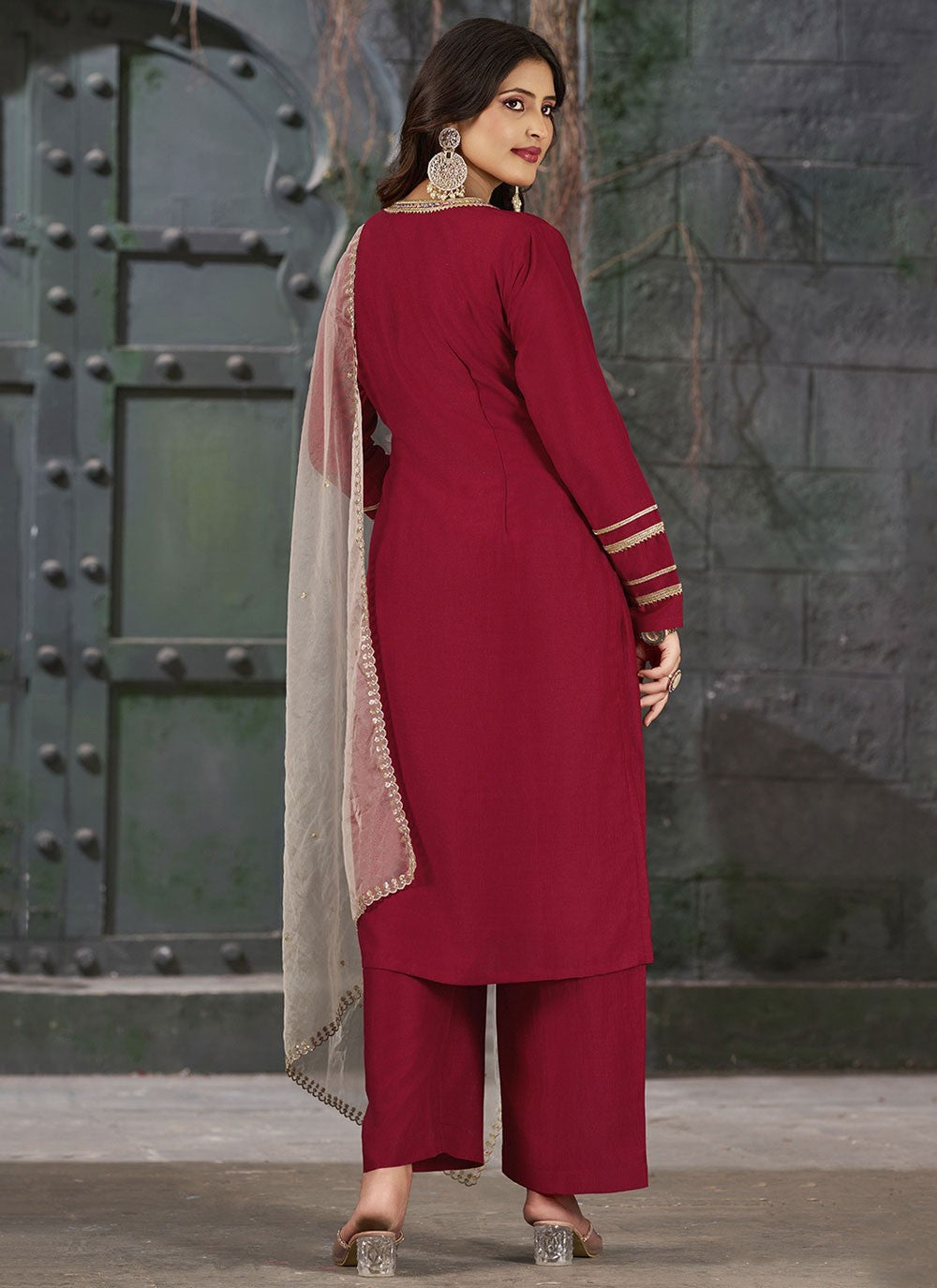 Art Silk Salwar Suit - T3579