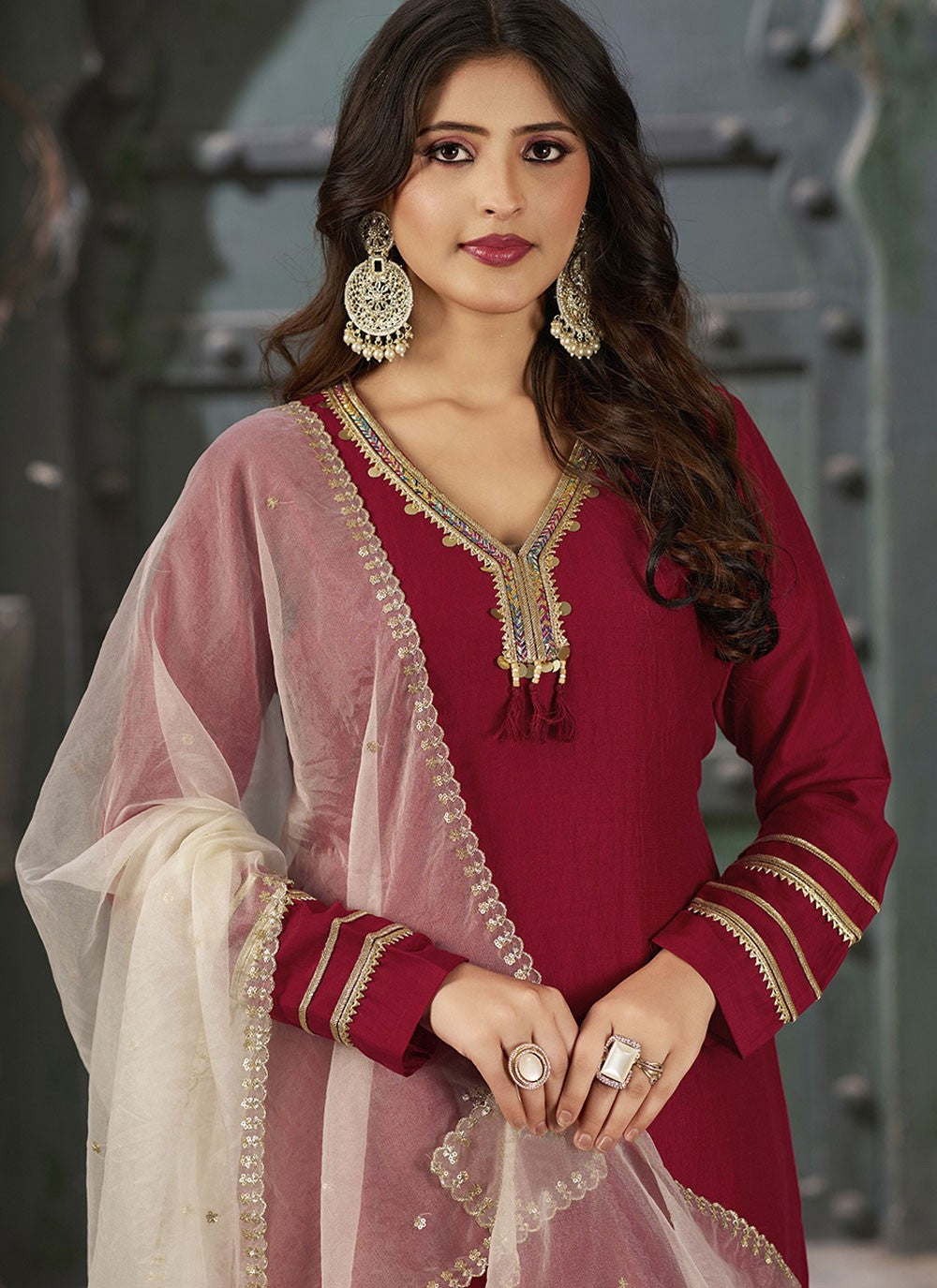 Art Silk Salwar Suit - T3579