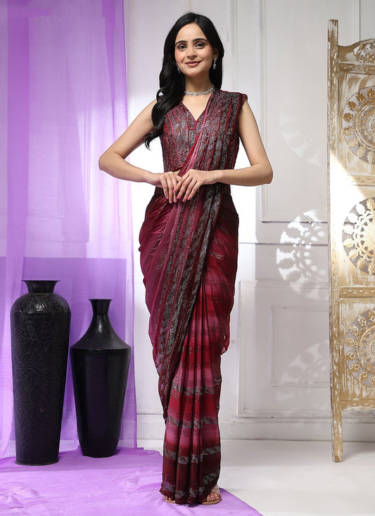 Classic Stones Satin Silk Saree - S7063