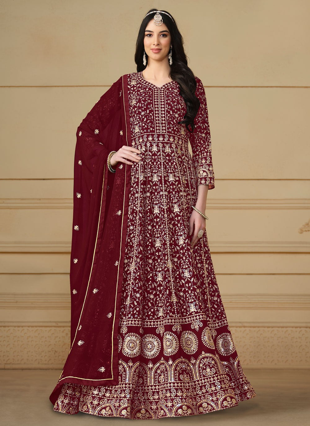 Faux Georgette Salwar Suit - T2296