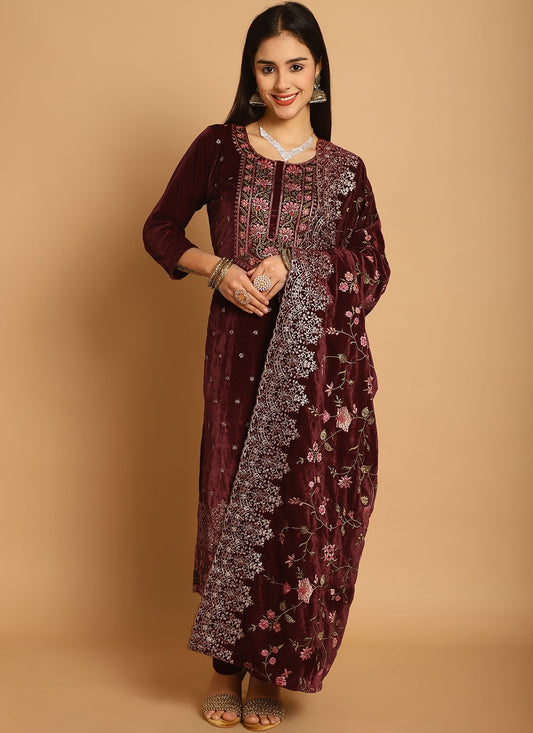 Velvet Salwar Suit - T1948