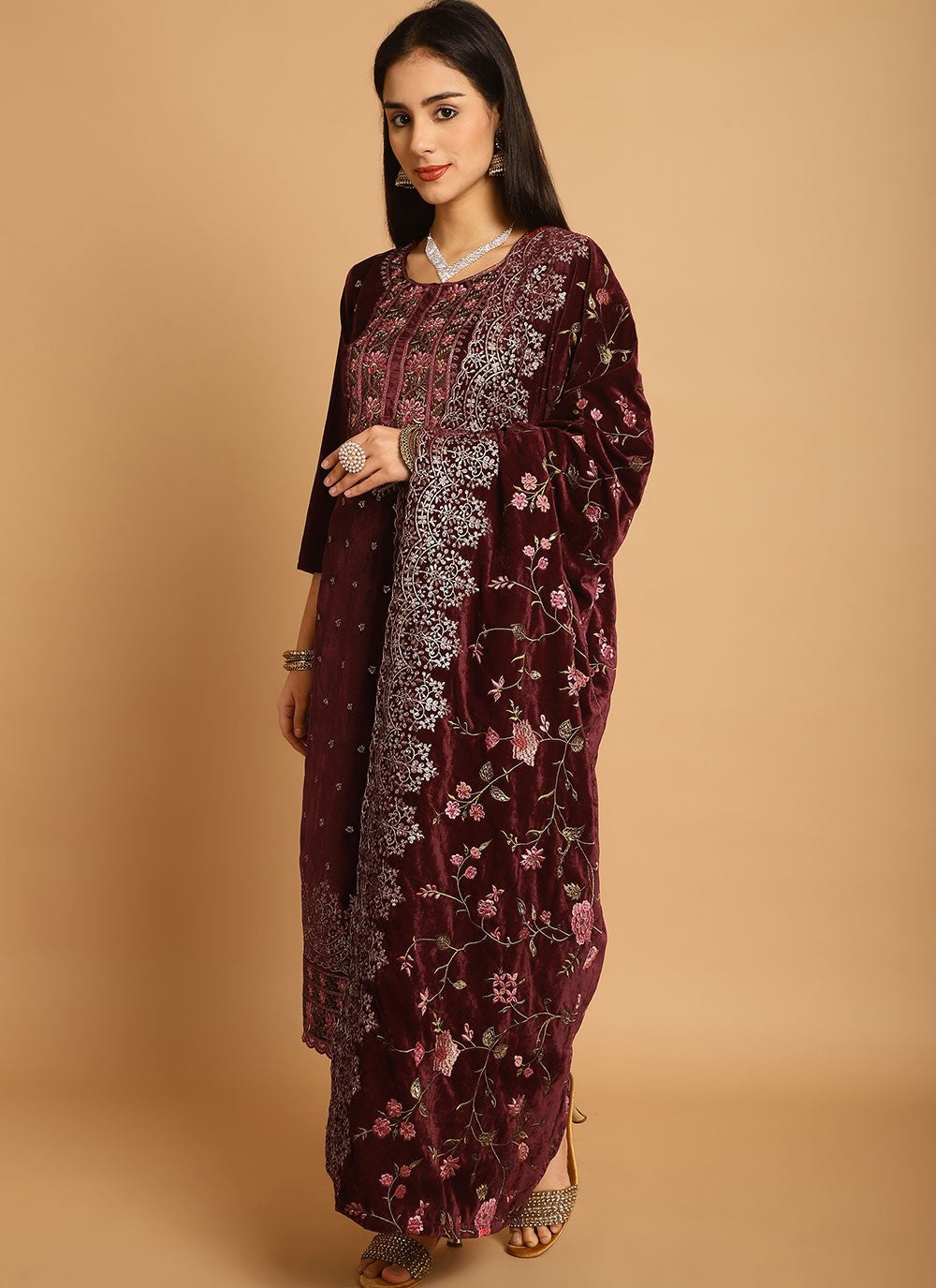 Velvet Salwar Suit - T1948