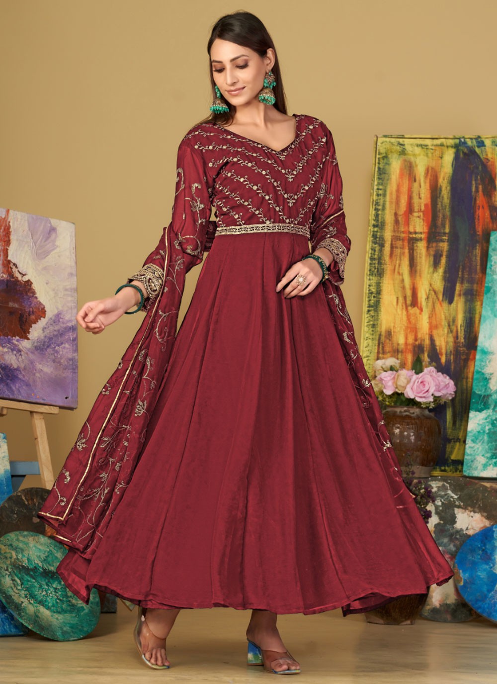 Georgette Salwar Suit - T2285