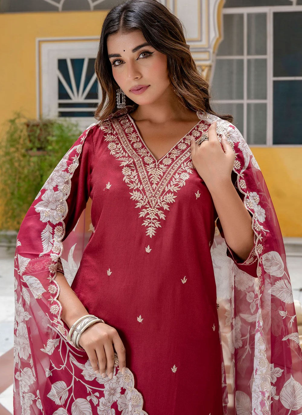 Rayon, Viscose Salwar Suit - T3959