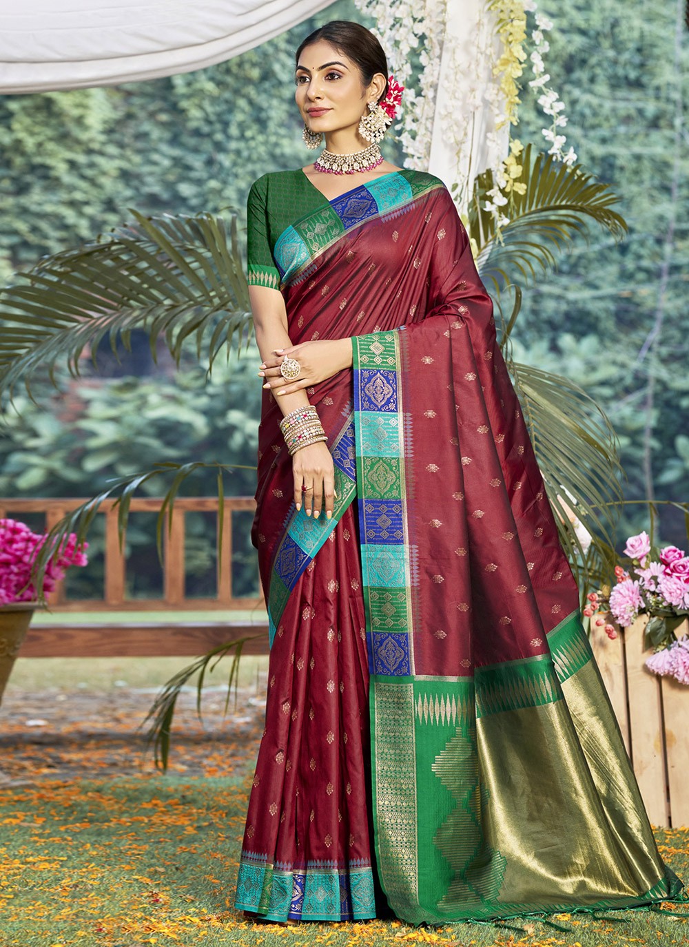 Classic Weaving Zari Silk Saree - S9879