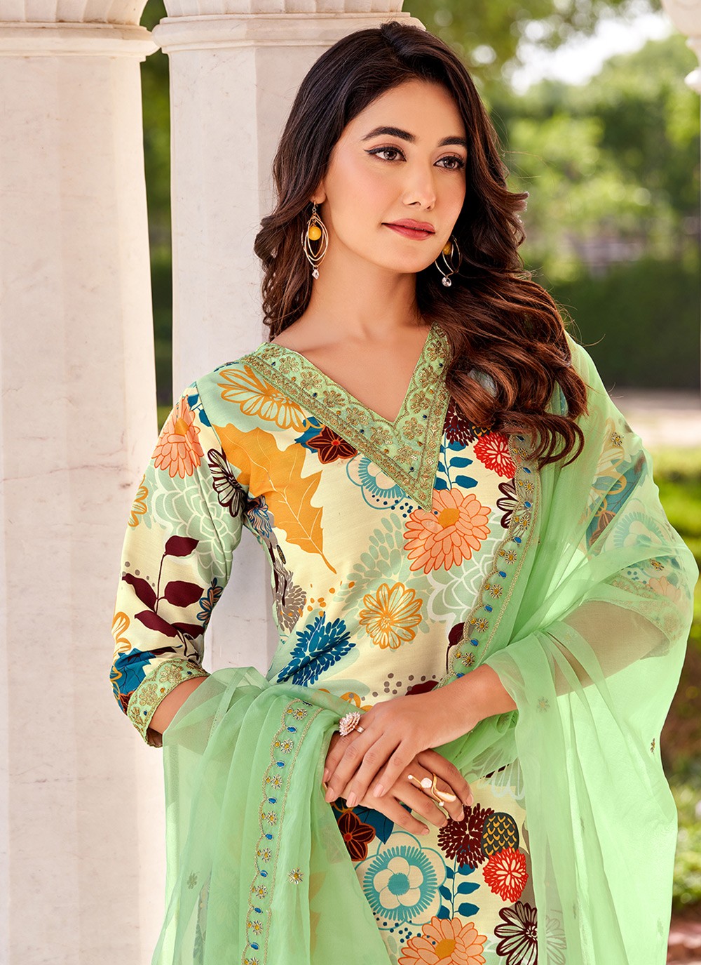 Muslin Pant Style Suit - T3217