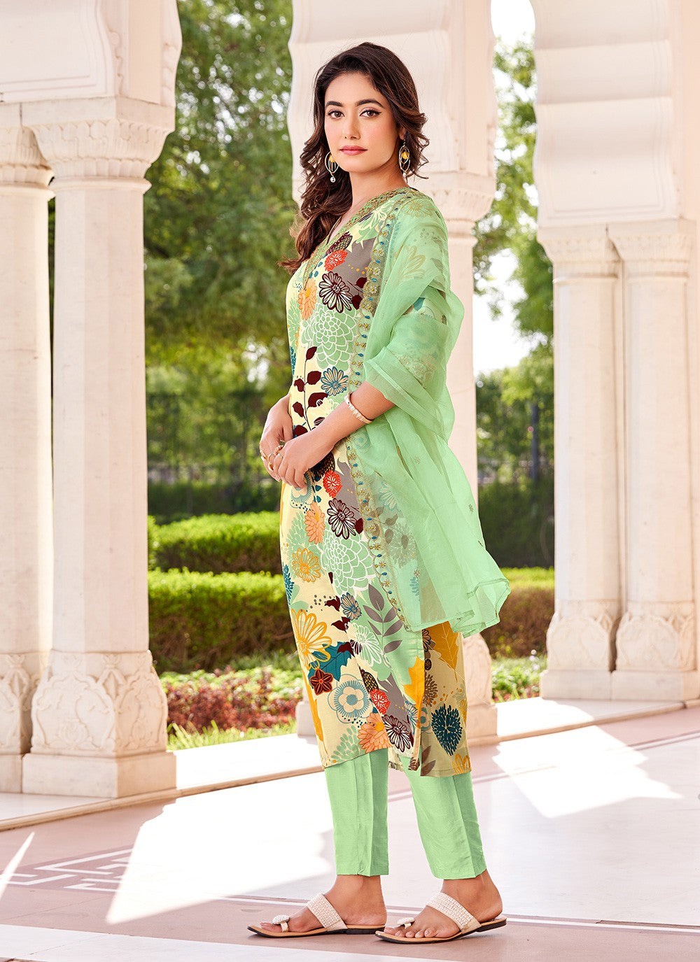 Muslin Pant Style Suit - T3217