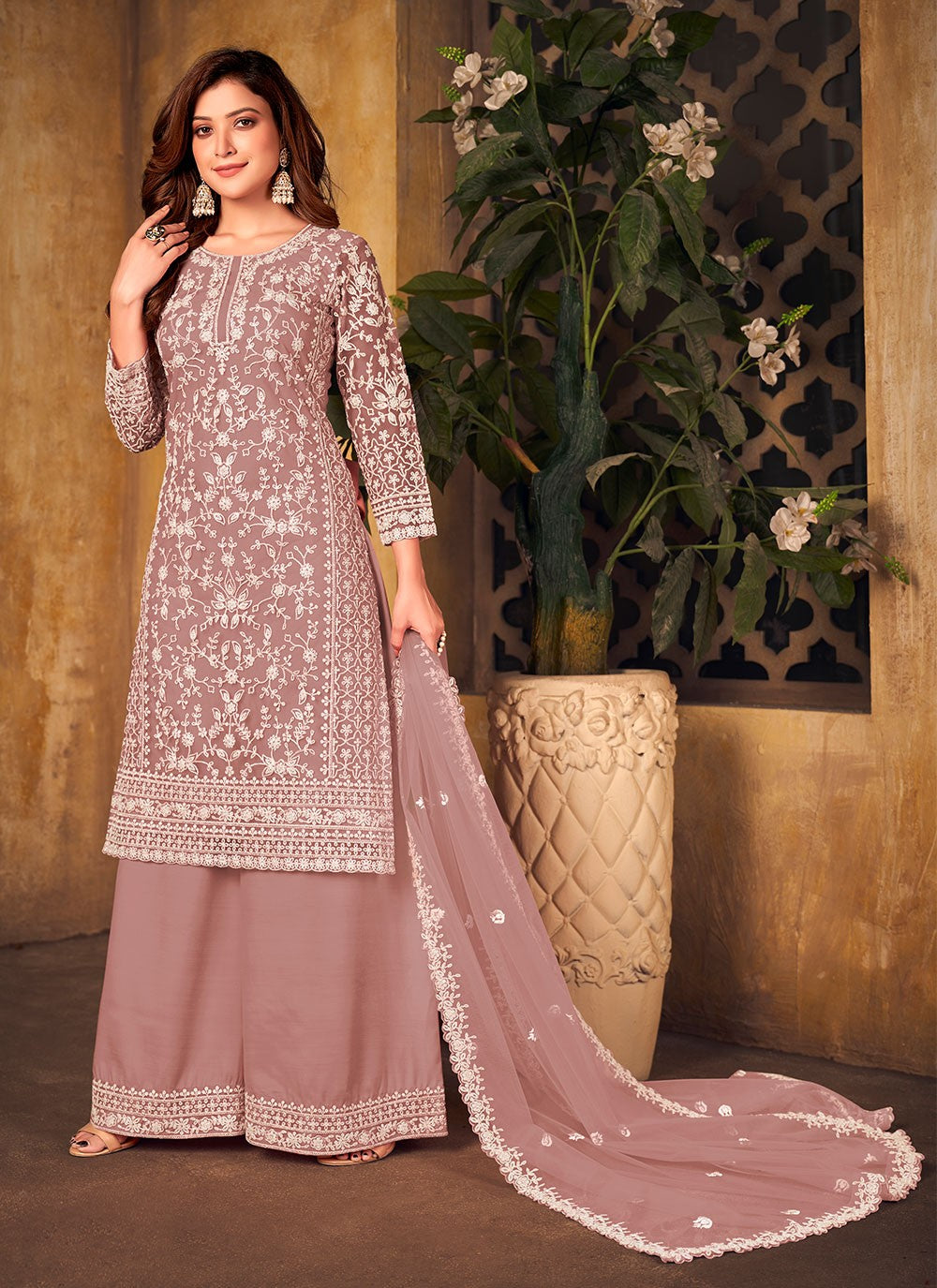 Net Palazzo Suit - T735