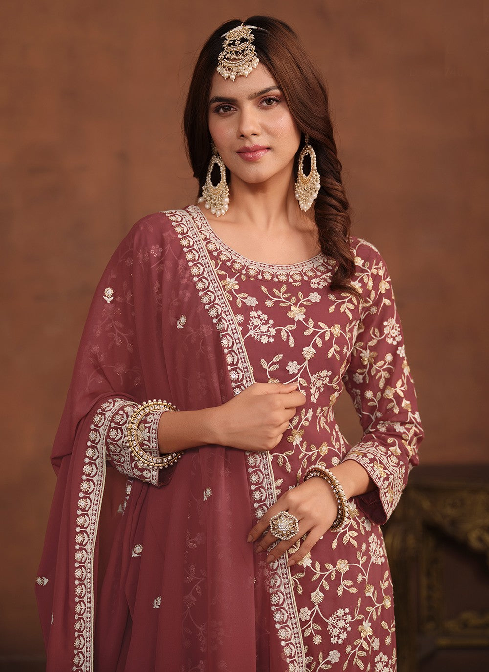 Faux Georgette Salwar Suit - T1933