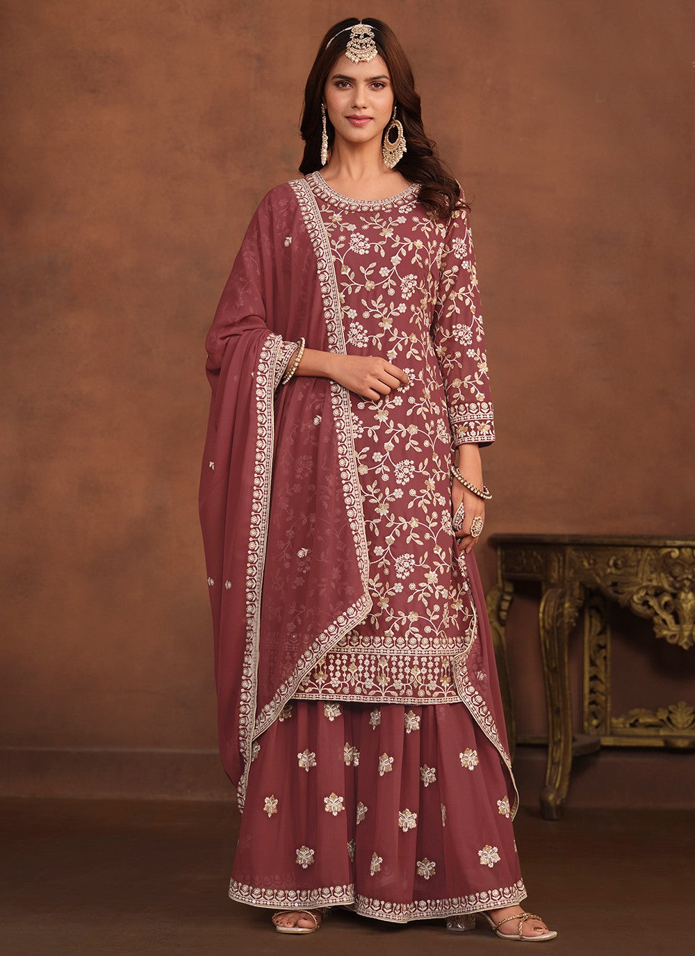 Faux Georgette Salwar Suit - T1933