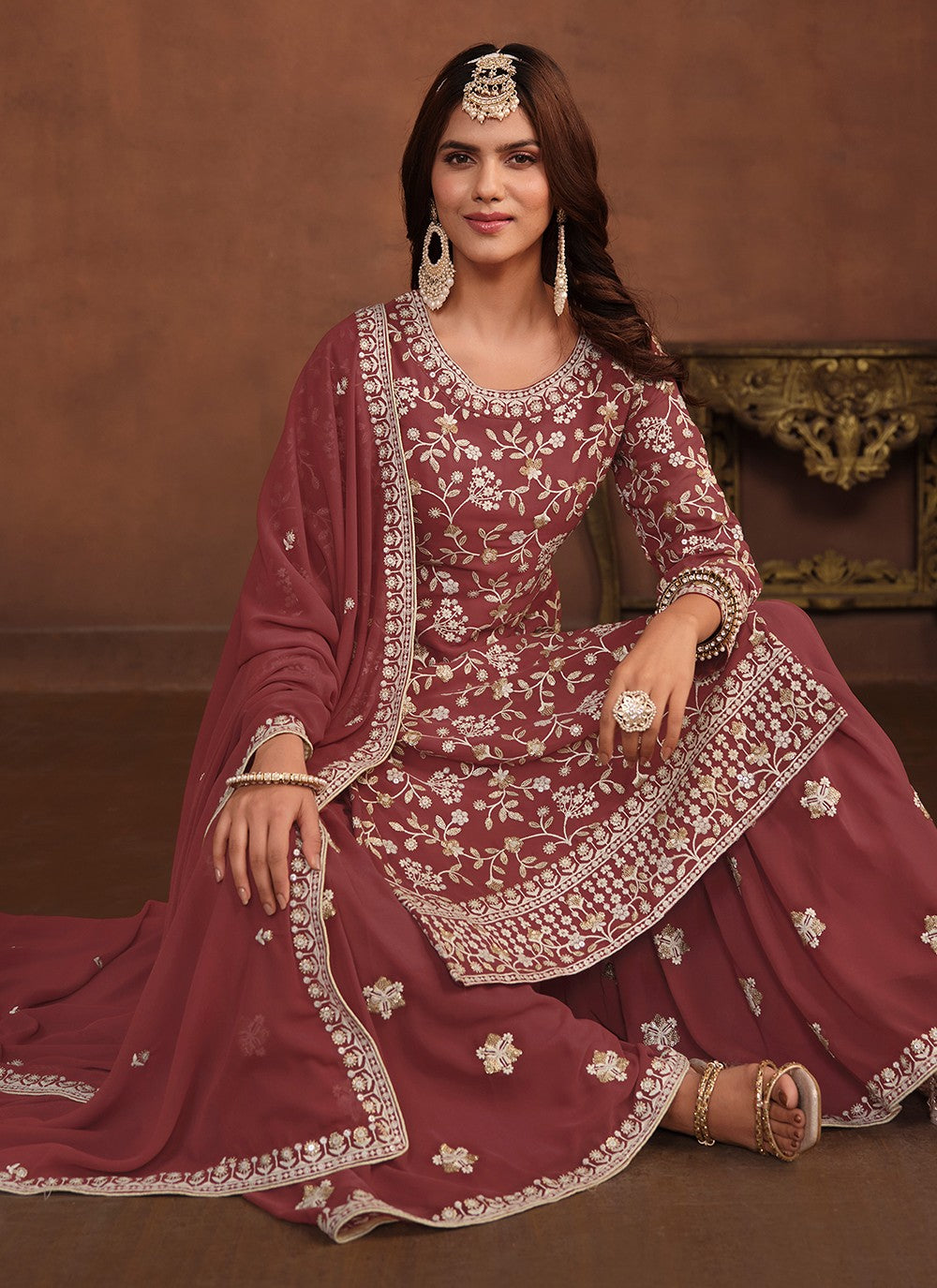 Faux Georgette Salwar Suit - T1933