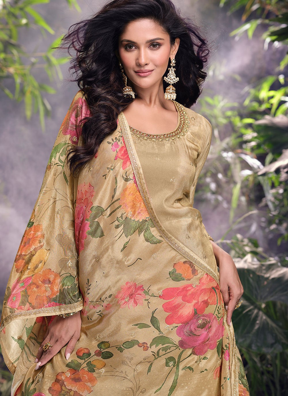 Shimmer, Silk Salwar Suit - T4195