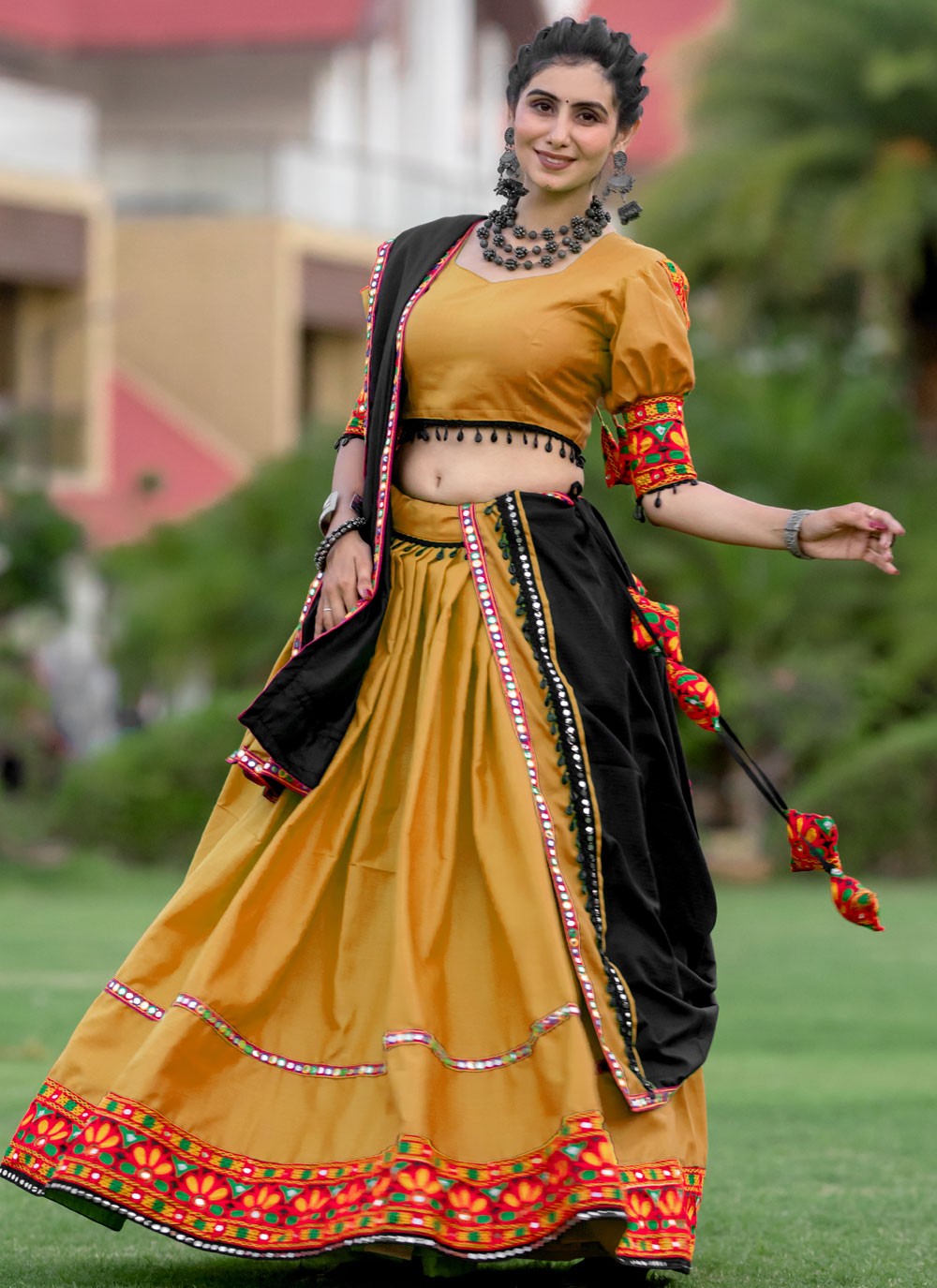 Lace Cotton Readymade Lehenga Choli - L2477