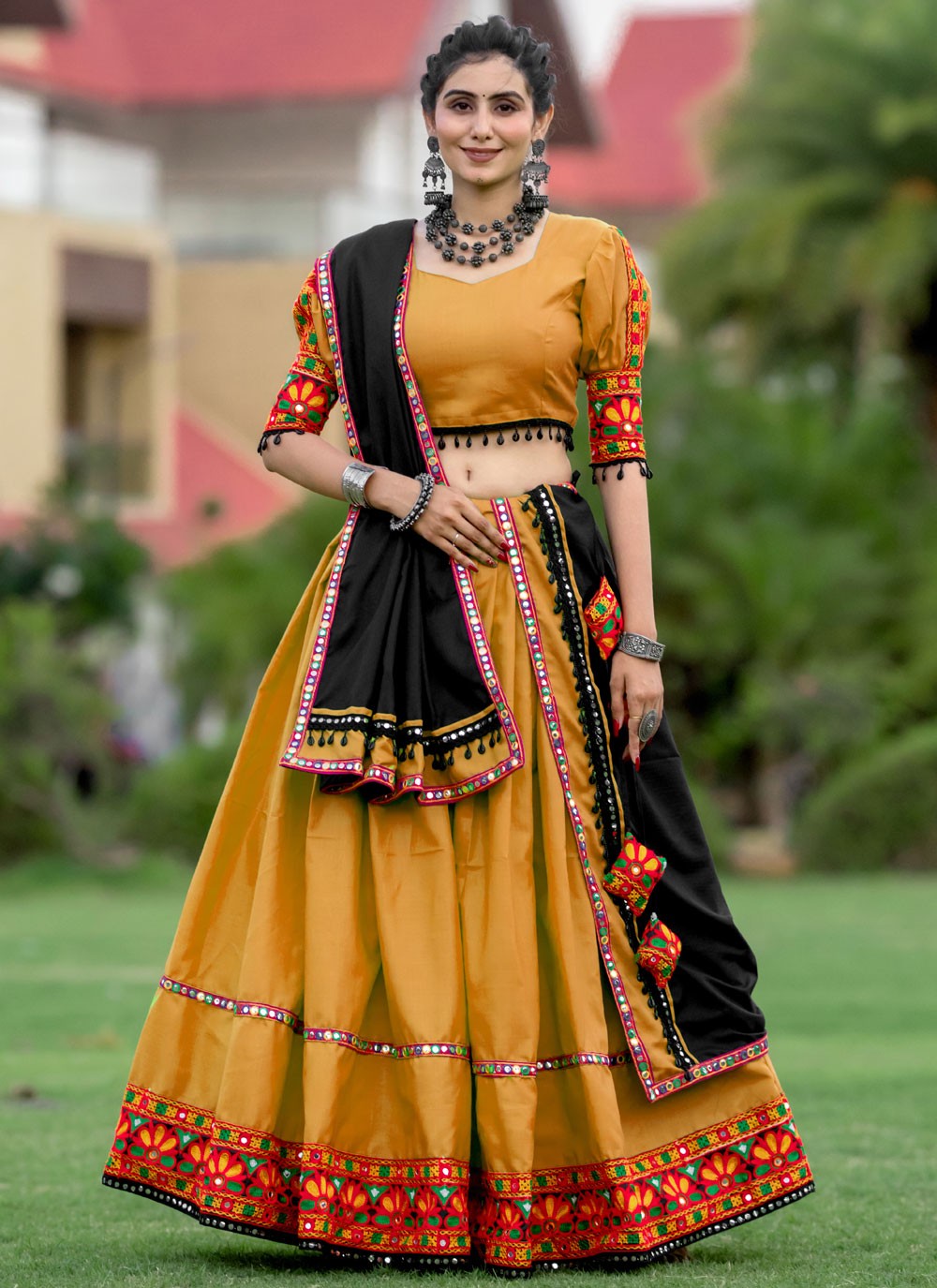 Lace Cotton Readymade Lehenga Choli - L2477