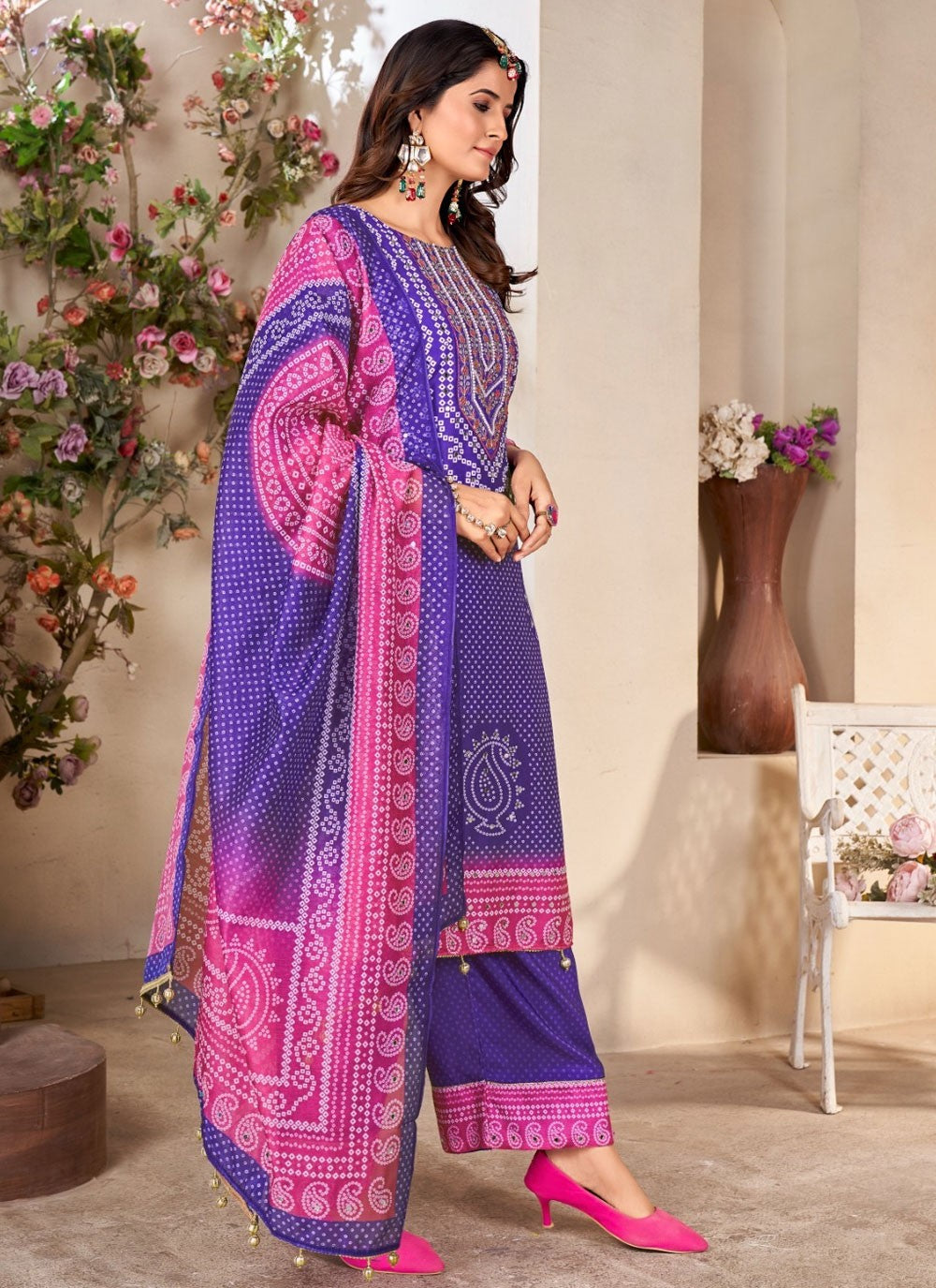 Muslin Salwar Suit - T3651