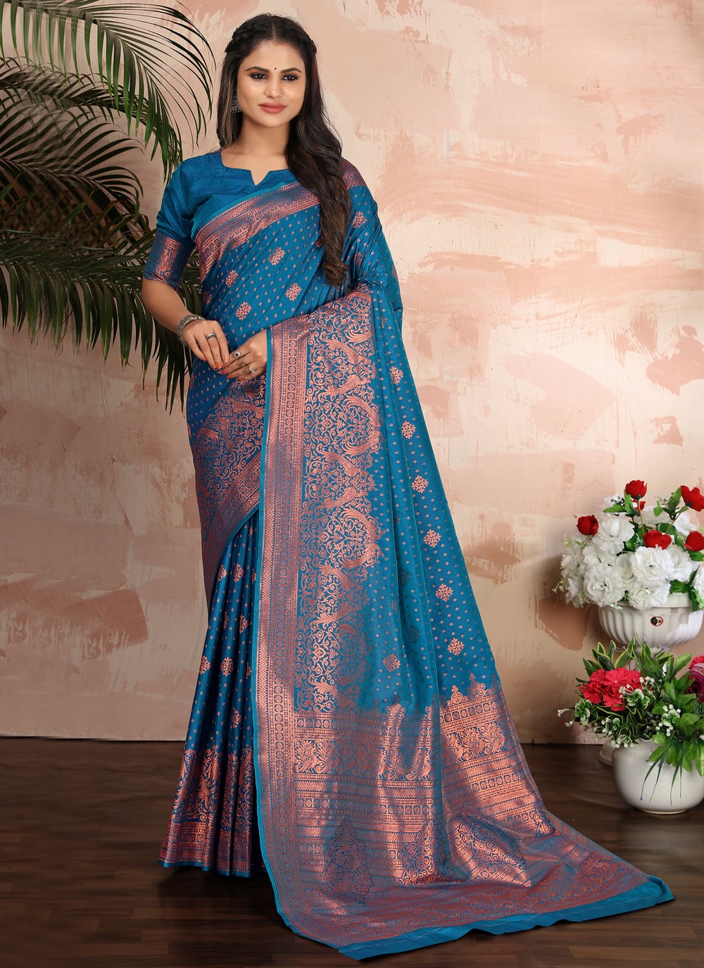 Classic Weaving Zari Banarasi Silk Saree - S2631