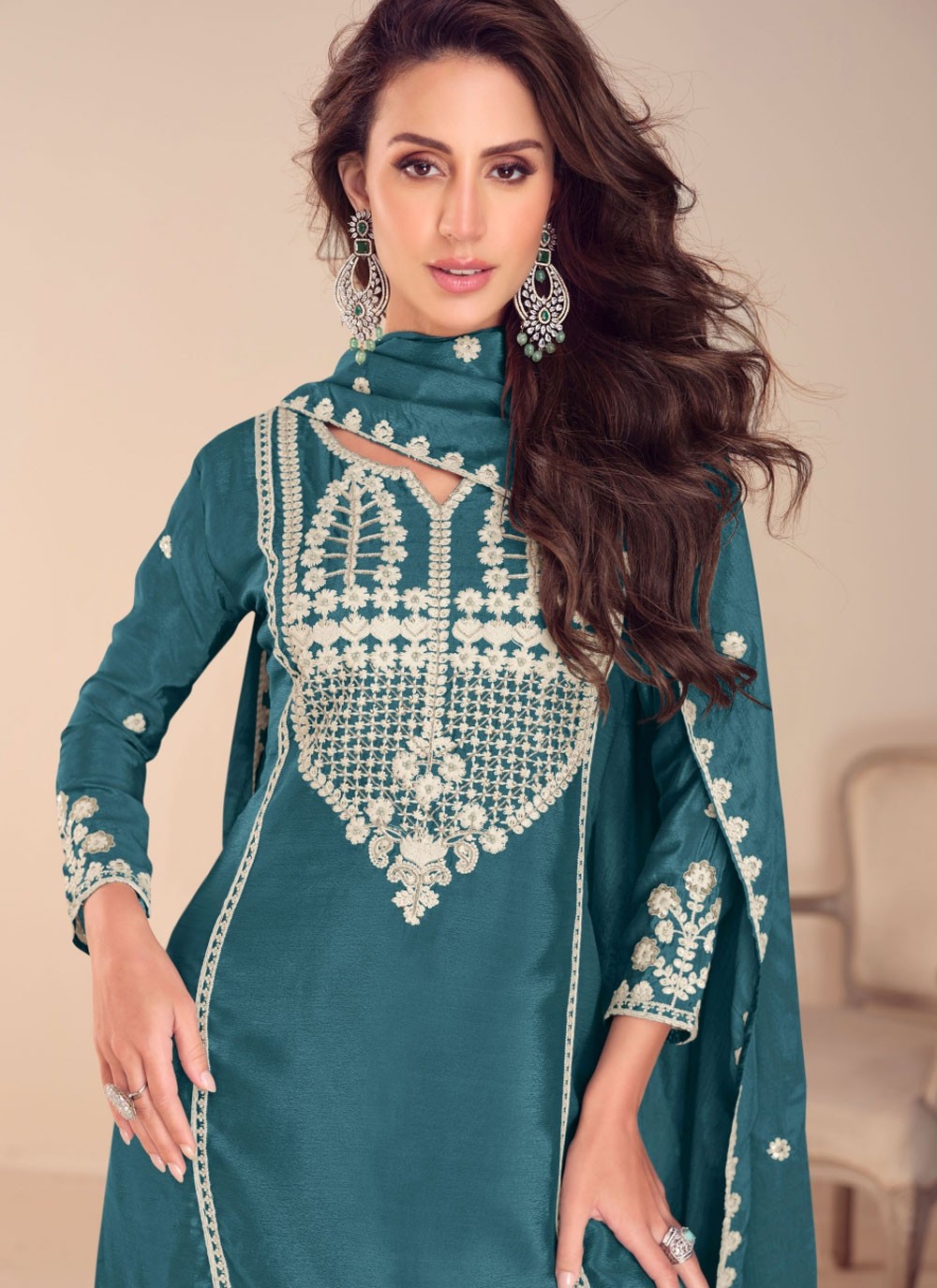 Chinon, Silk Salwar Suit - T3792