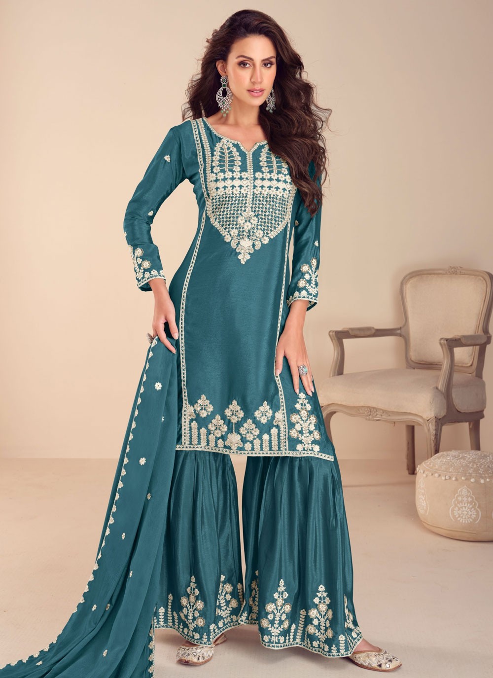 Chinon, Silk Salwar Suit - T3792