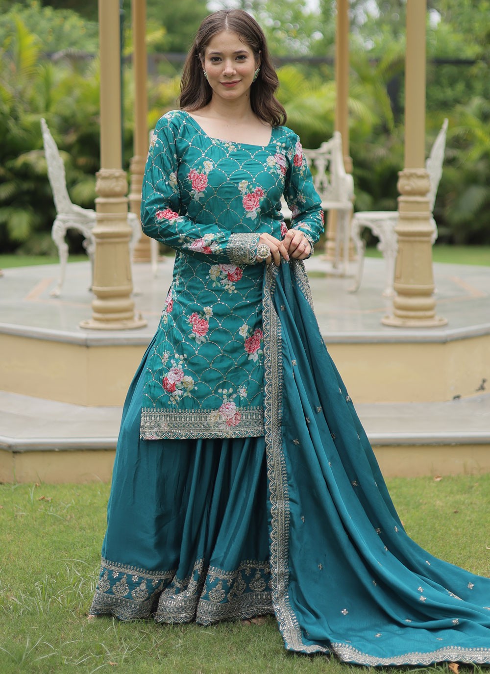 Chinon Salwar Suit - T3755