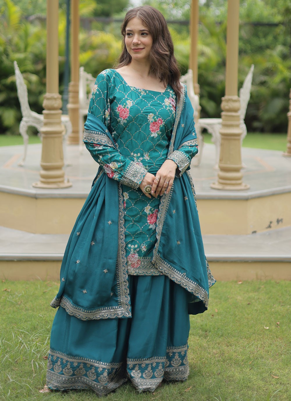 Chinon Salwar Suit - T3755