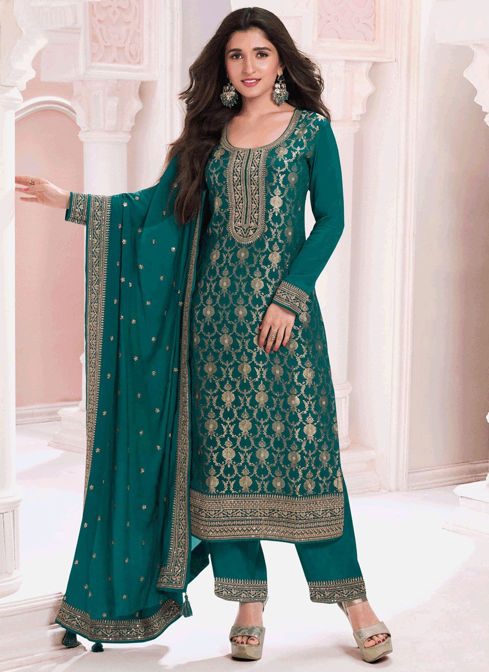 Viscose Salwar Suit - T4079