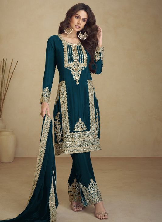 Faux Georgette Salwar Suit - T3658