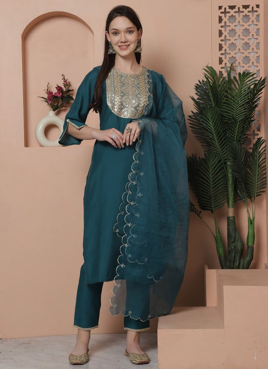 Silk Salwar Suit - T3652