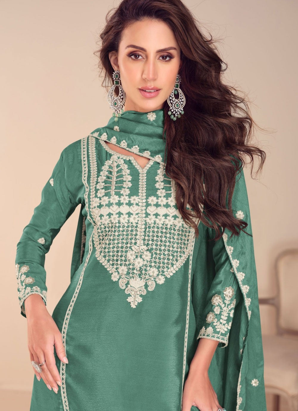 Chinon, Silk Salwar Suit - T3792