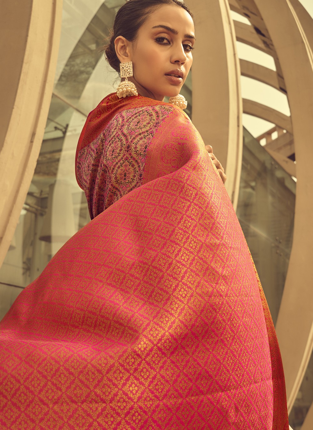 Classic Weaving Zari Banarasi Silk Saree - S3752