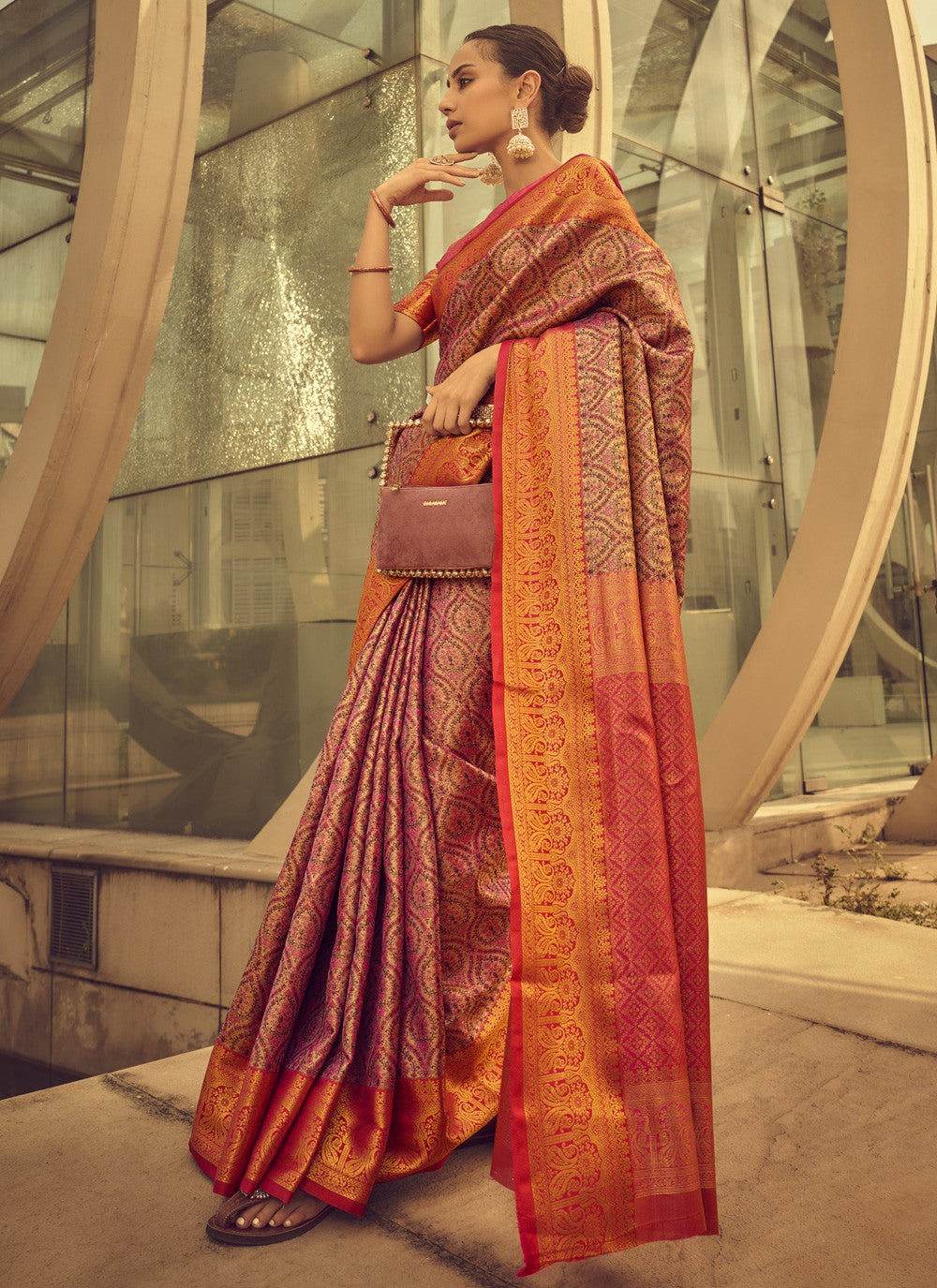 Classic Weaving Zari Banarasi Silk Saree - S3752