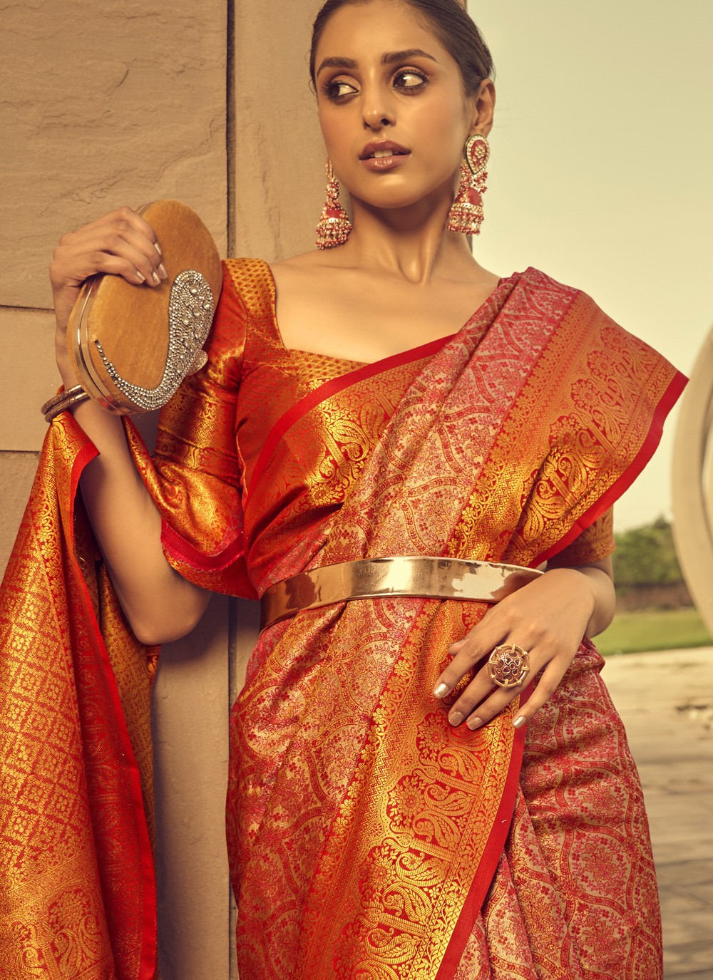 Classic Weaving Zari Banarasi Silk Saree - S3752