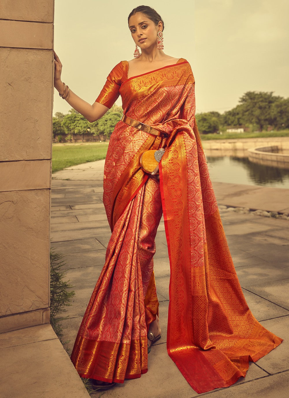 Classic Weaving Zari Banarasi Silk Saree - S3752