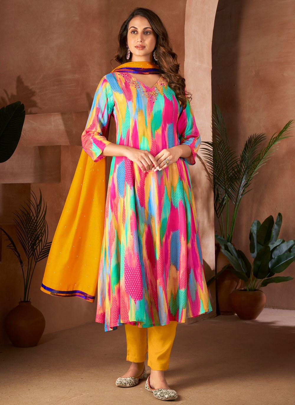 Muslin Salwar Suit - T2238