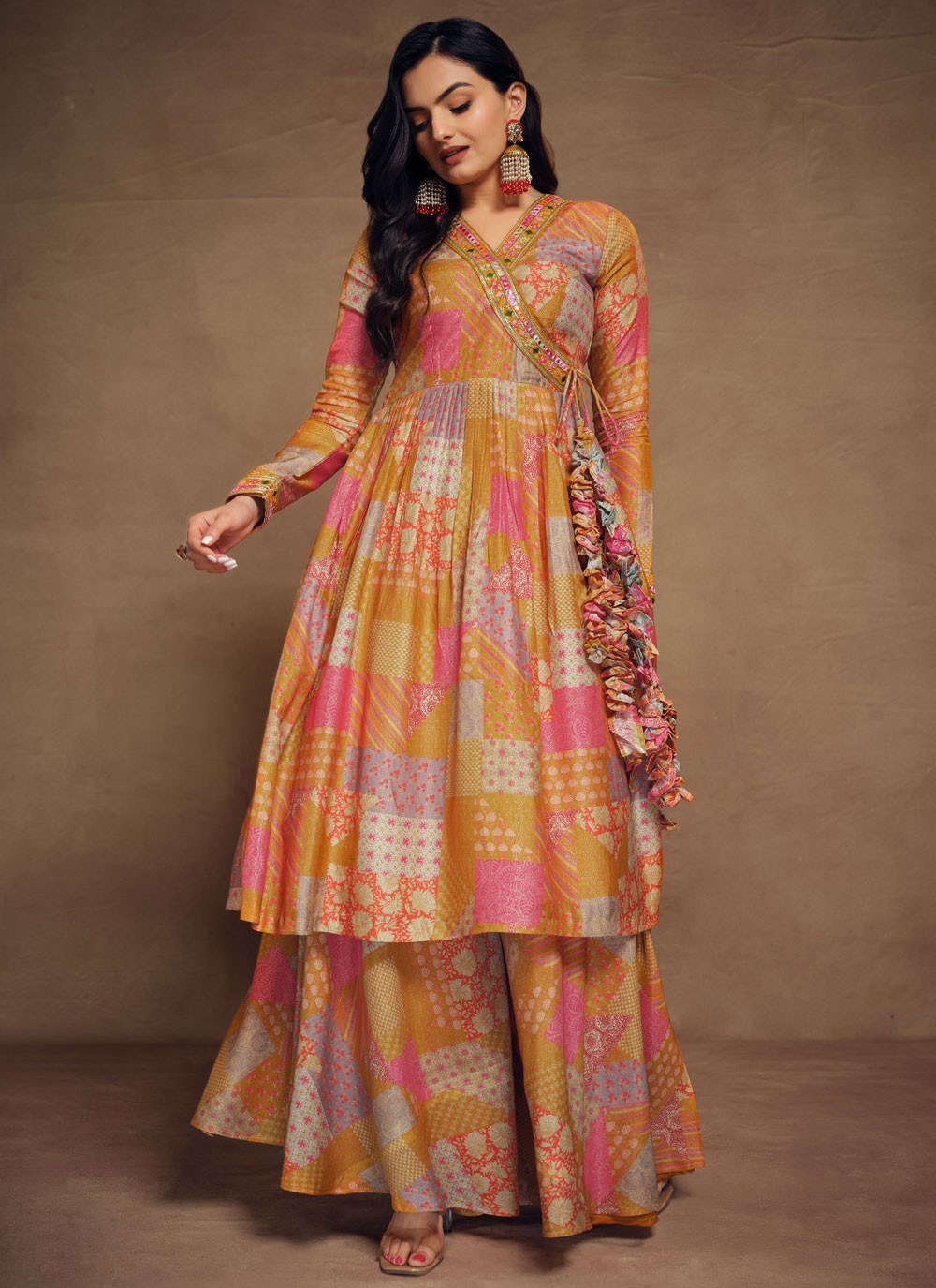 Chiffon Salwar Suit - T2685