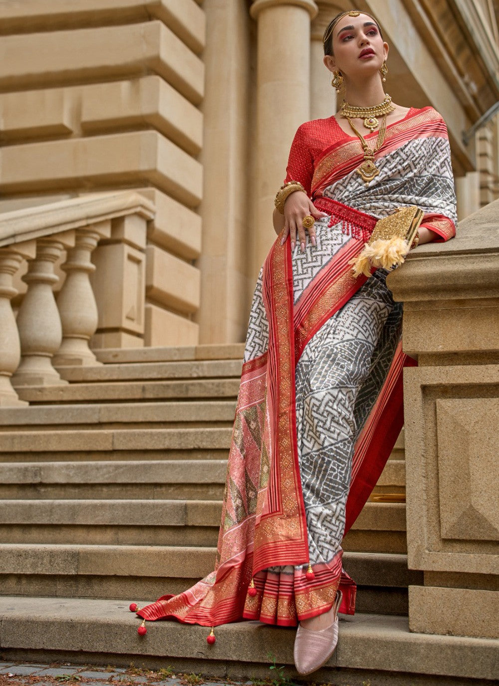 Classic Patola Print Silk Saree - S3971